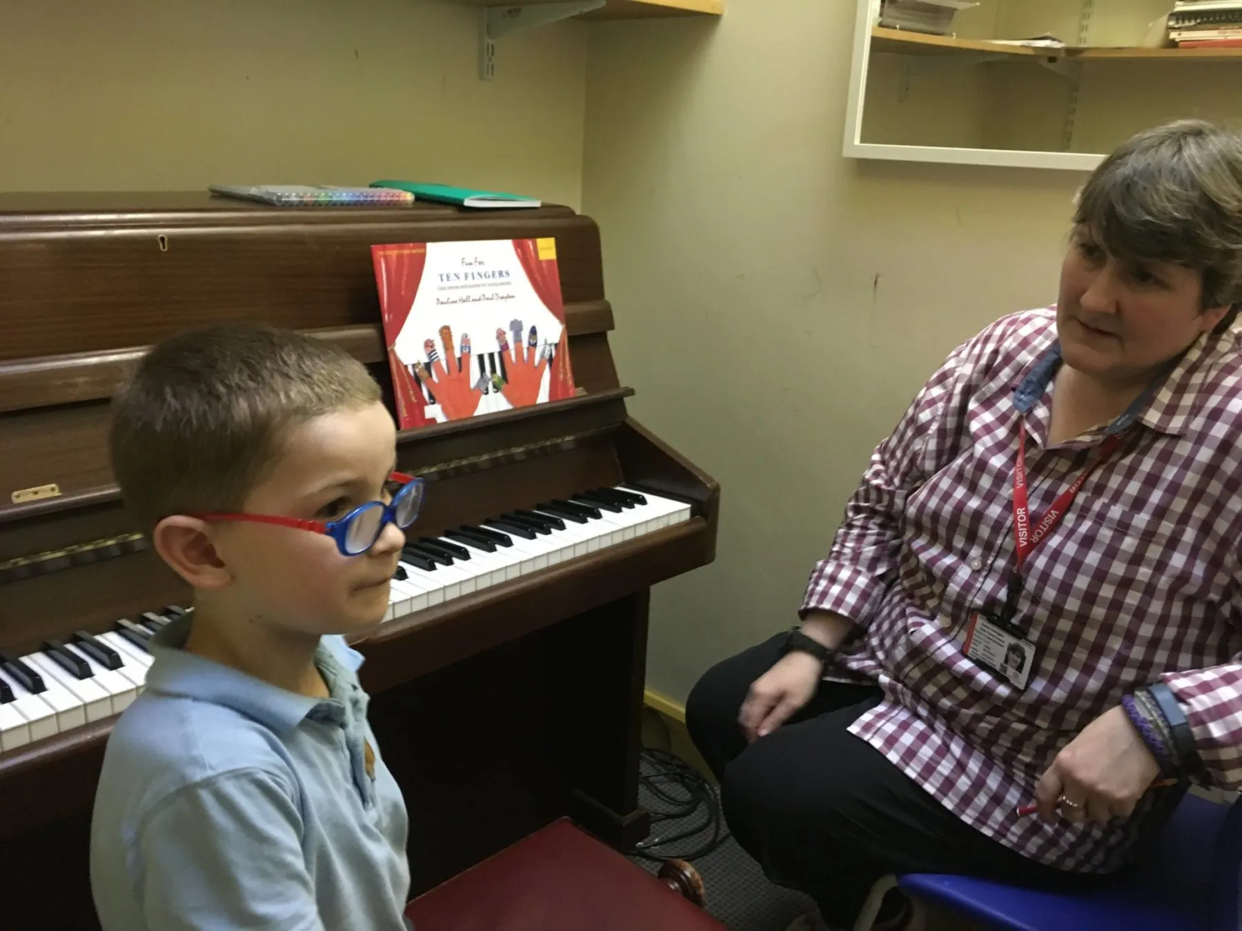 First piano lesson