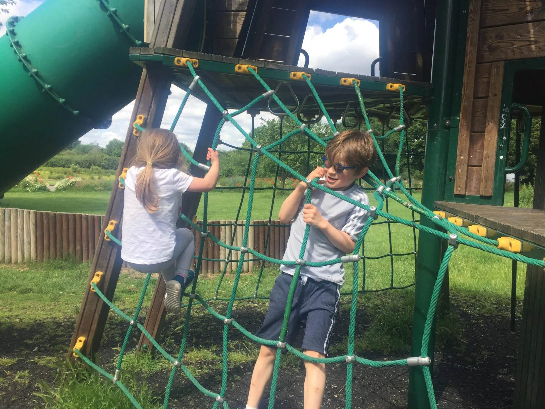 Playground and woods :)