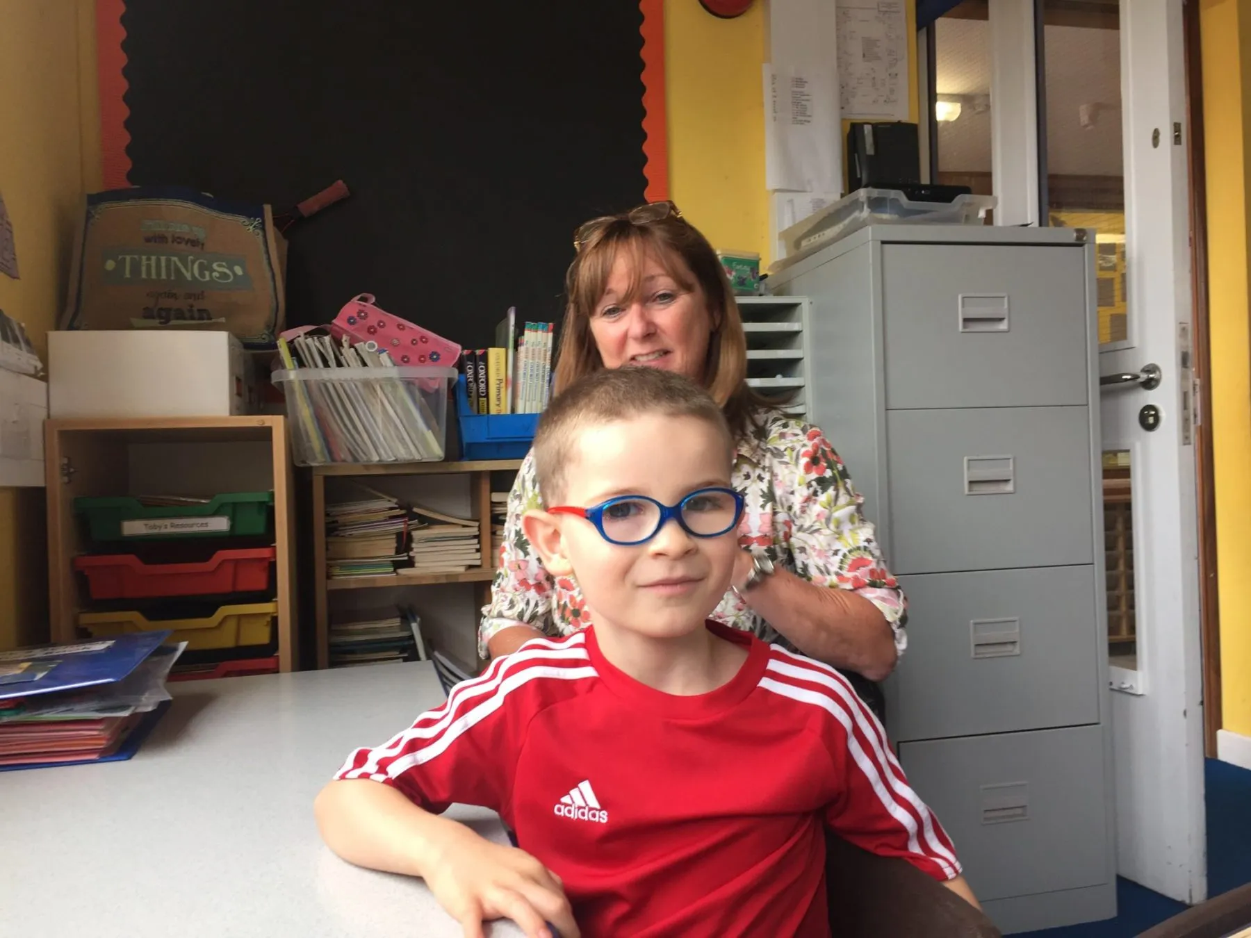 Visiting school!